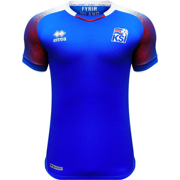 Maillot Football Islande Domicile 2018 Bleu